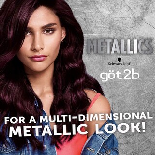 Foto 3 | Schwarzkopf Got2b Metallics Permanent Hair Color, M49 Smoky Violet - Venta Internacional.