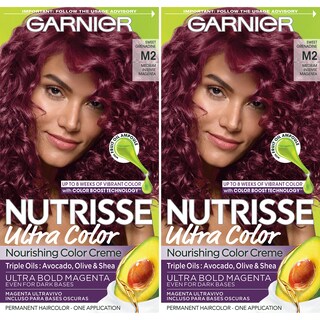 Foto 1 | Tinte para el Cabello Garnier Nutrisse Ultra Color M2 Magenta Medio Intenso 2 Piezas - Venta Internacional