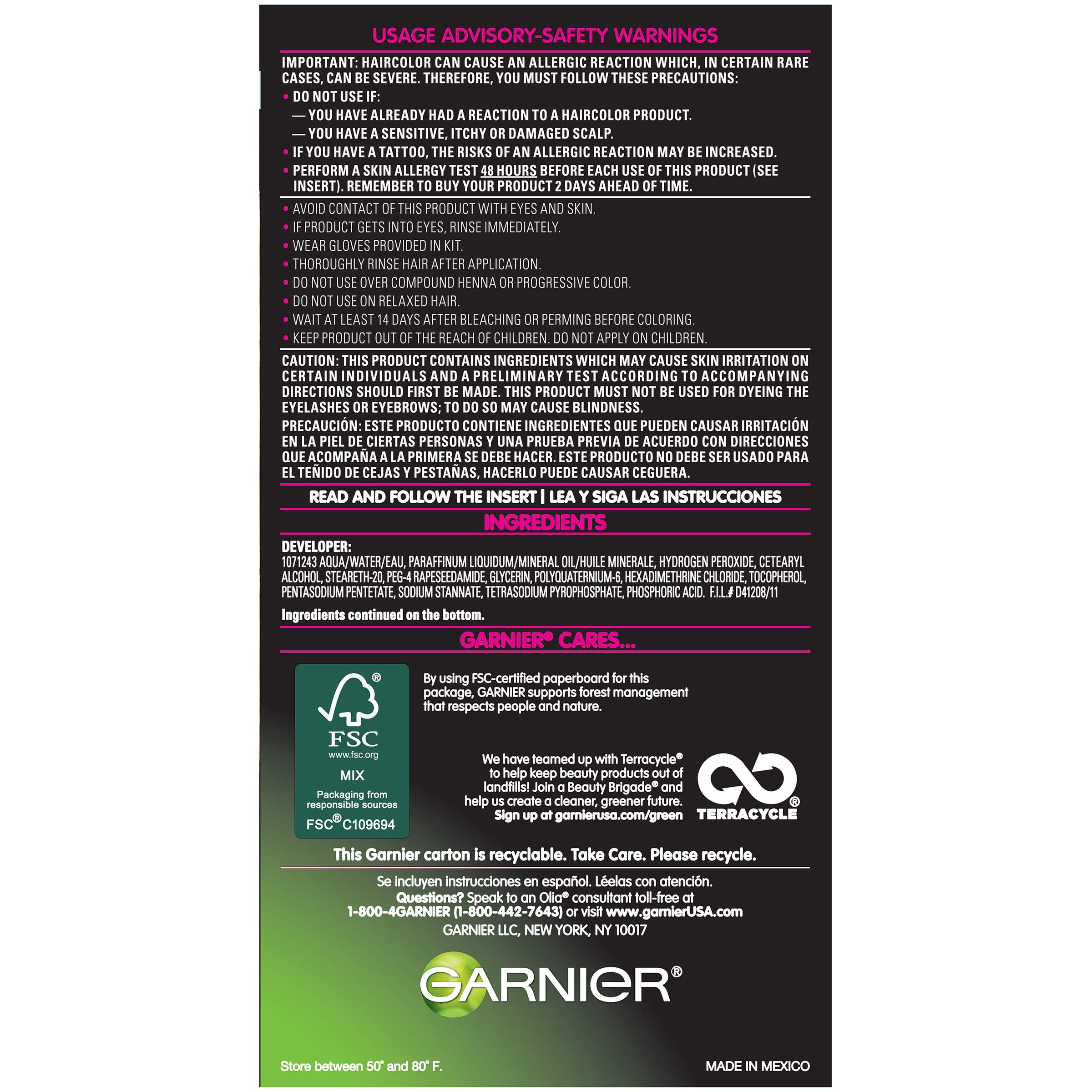 Foto 5 pulgar | Tinte para Cabello Garnier Olia Sin Amoniaco 9.3 Rubio Dorado Claro - Venta Internacional
