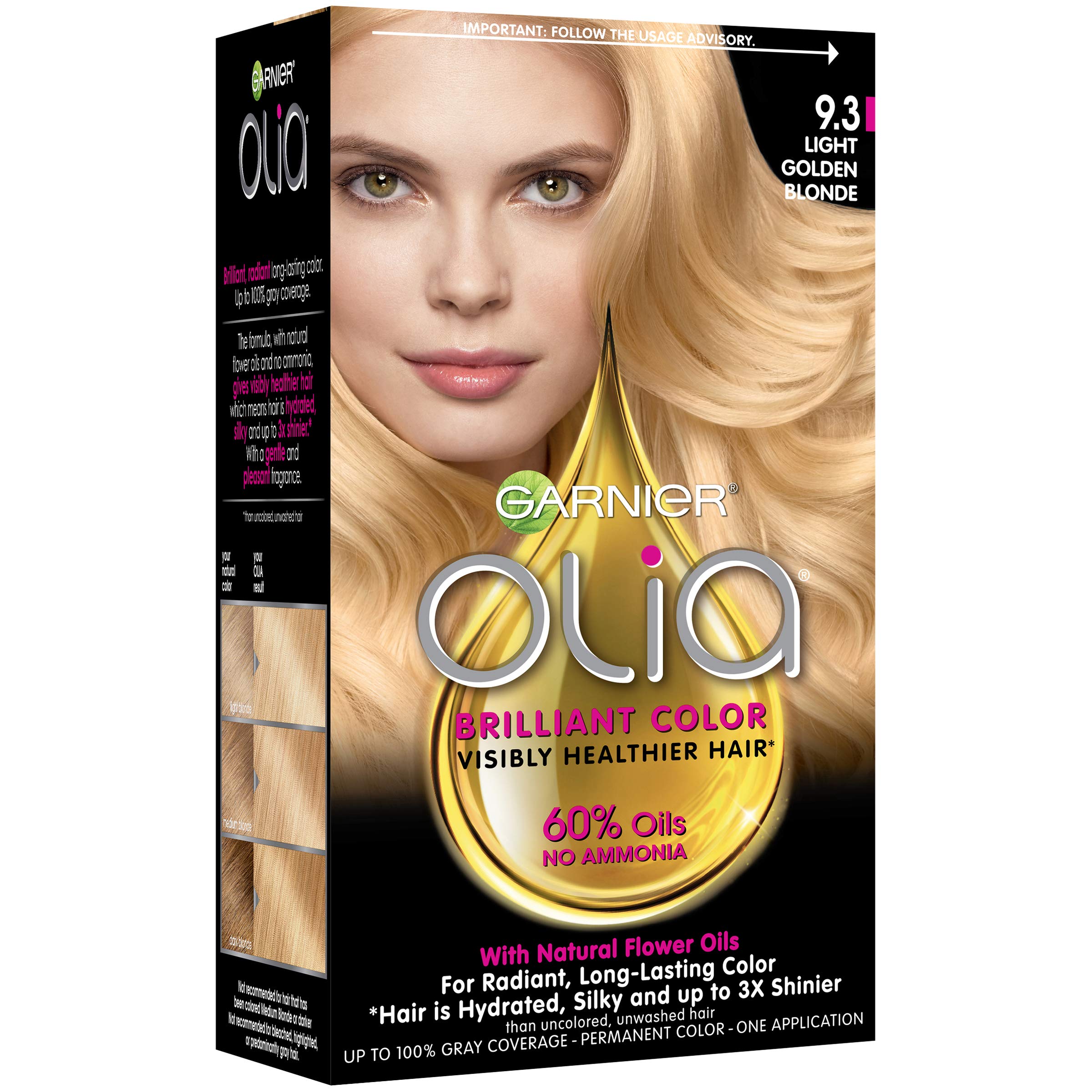 Foto 8 pulgar | Tinte para Cabello Garnier Olia Sin Amoniaco 9.3 Rubio Dorado Claro - Venta Internacional
