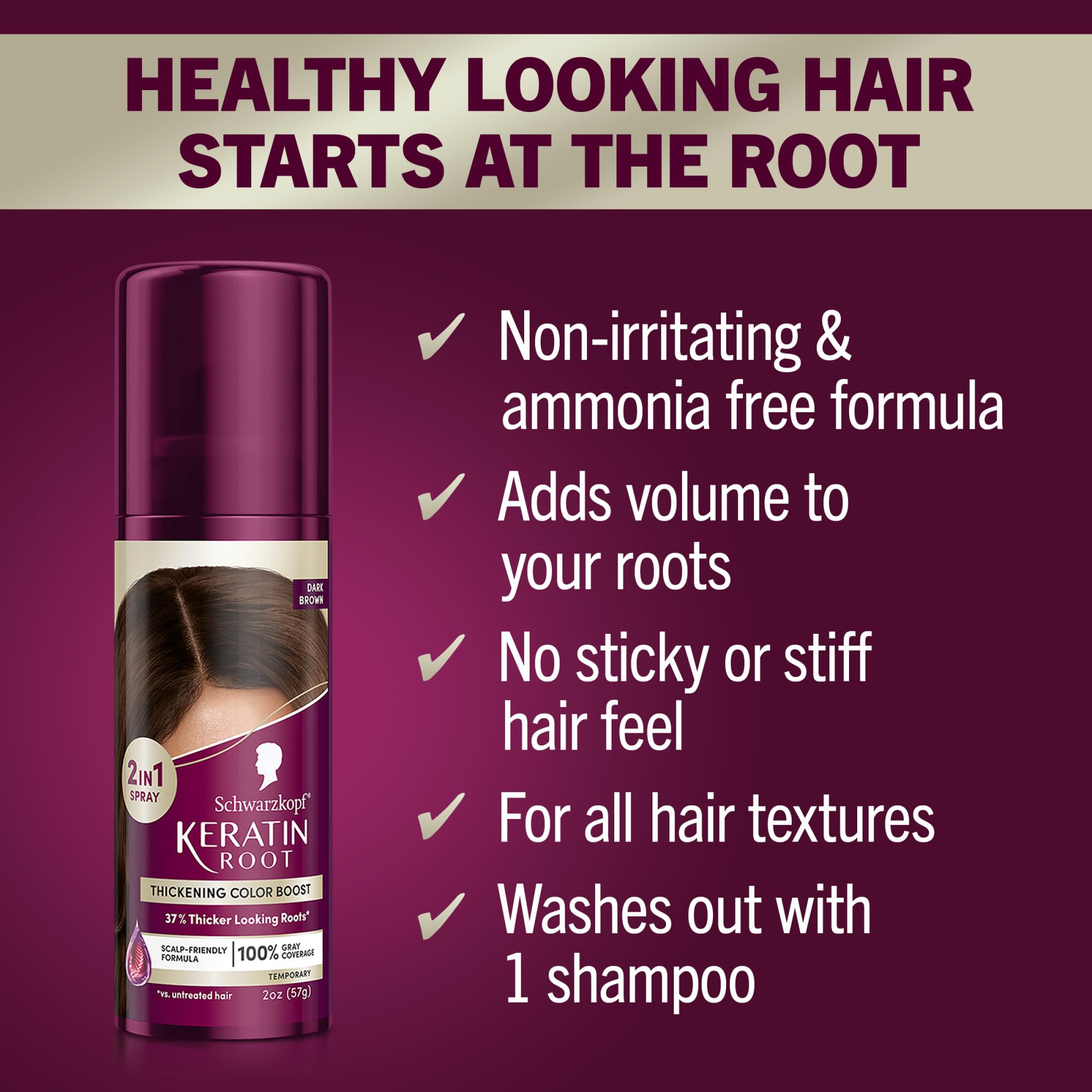 Foto 3 pulgar | Spray para Teñir el Cabello Schwarzkopf Keratin Color Root - Venta Internacional
