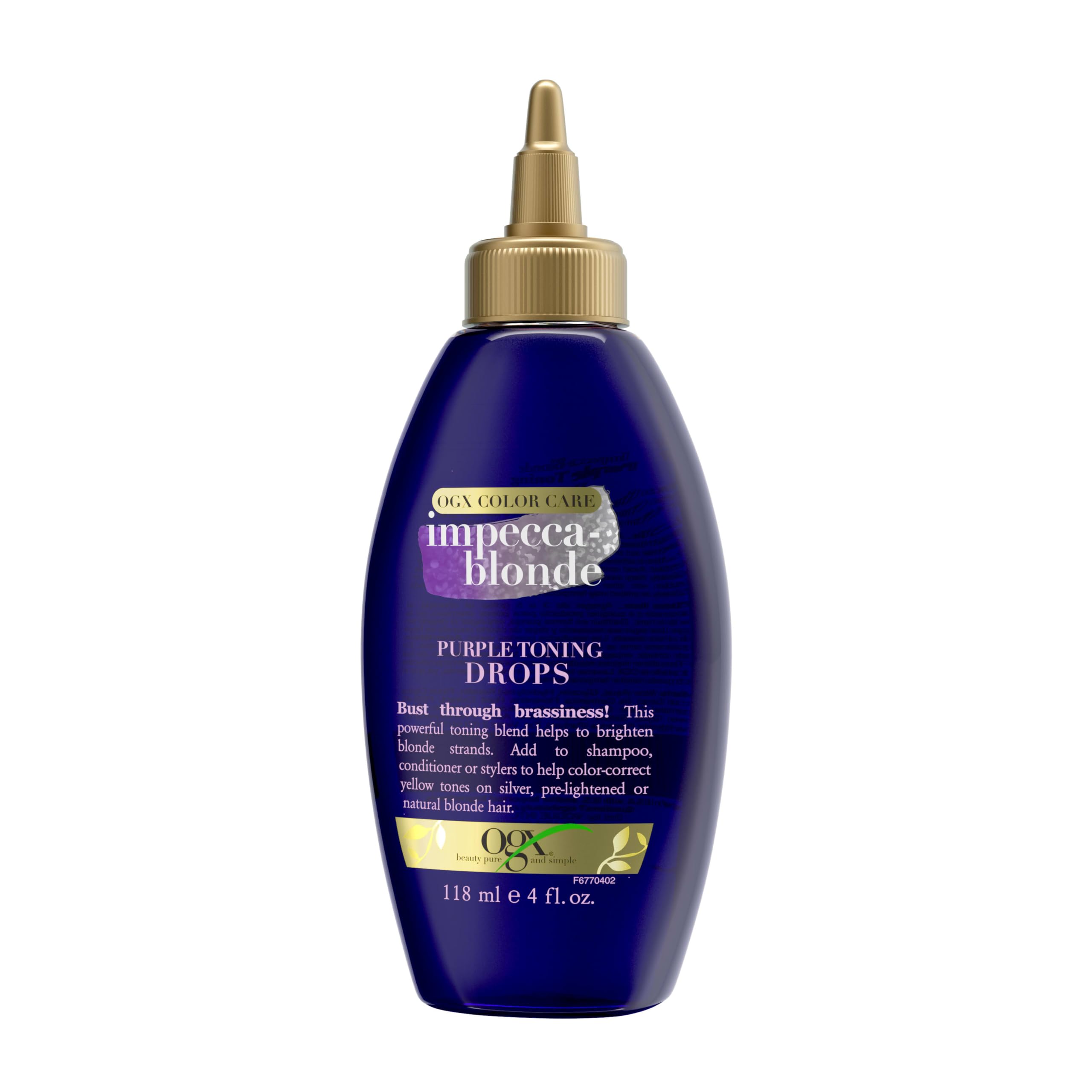 Foto 2 pulgar | Gotas Tonificantes OGX Impecca-Blonde Purple para Rubias 120 ml - Venta Internacional