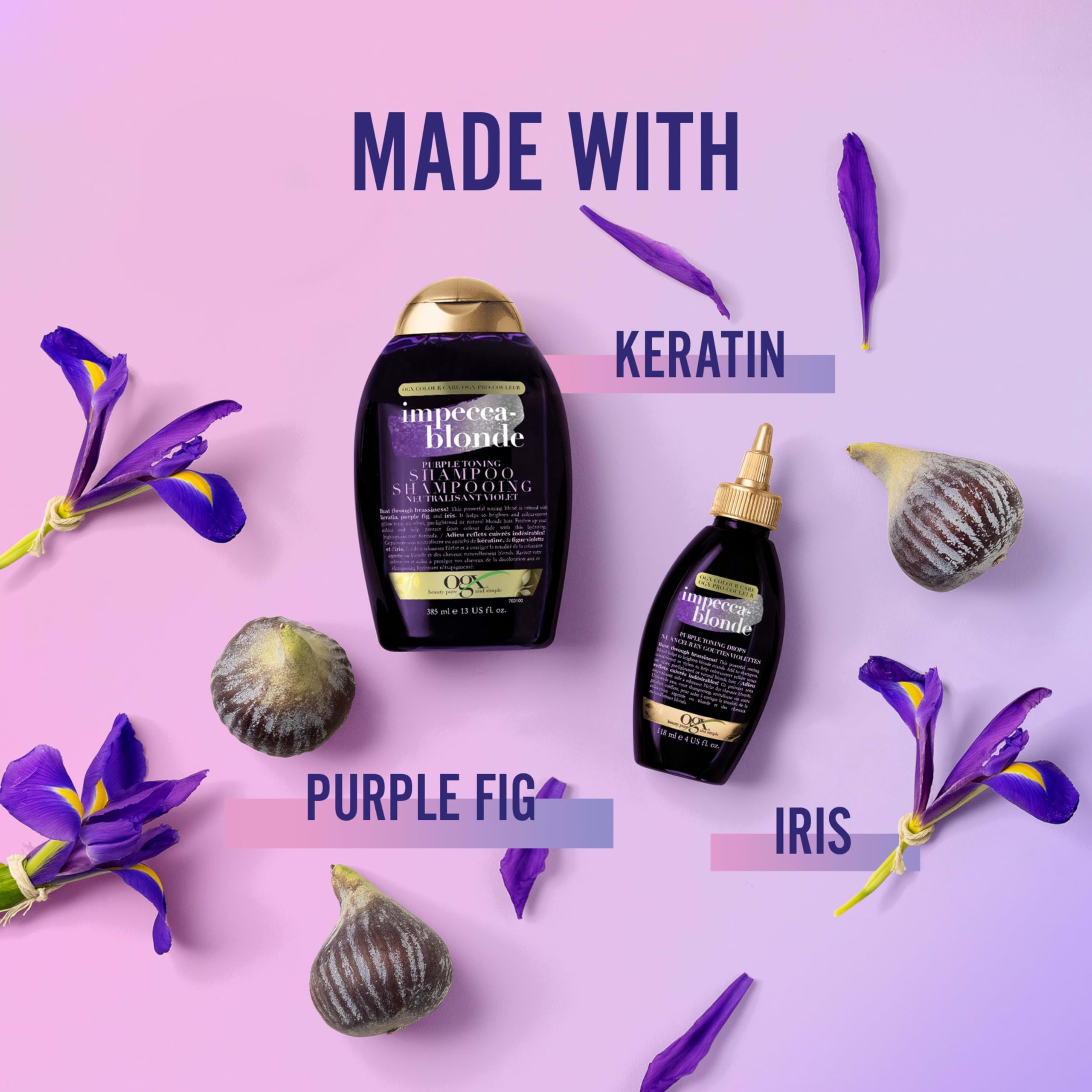 Foto 8 pulgar | Gotas Tonificantes OGX Impecca-Blonde Purple para Rubias 120 ml - Venta Internacional
