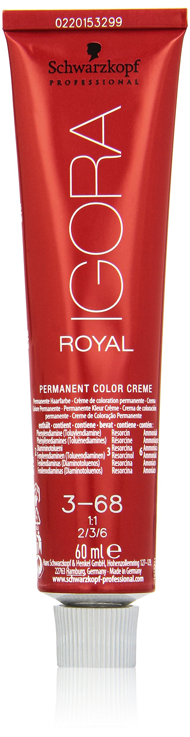 Foto 2 pulgar | Tinte para el Cabello Schwarzkopf Igora Royal 3-68 60 ml - Venta Internacional