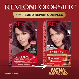 Foto 2 | Tinte Para El Cabello Revlon Colorsilk Con Bond Repair Complex 34 Deep Burgundy - Venta Internacional.