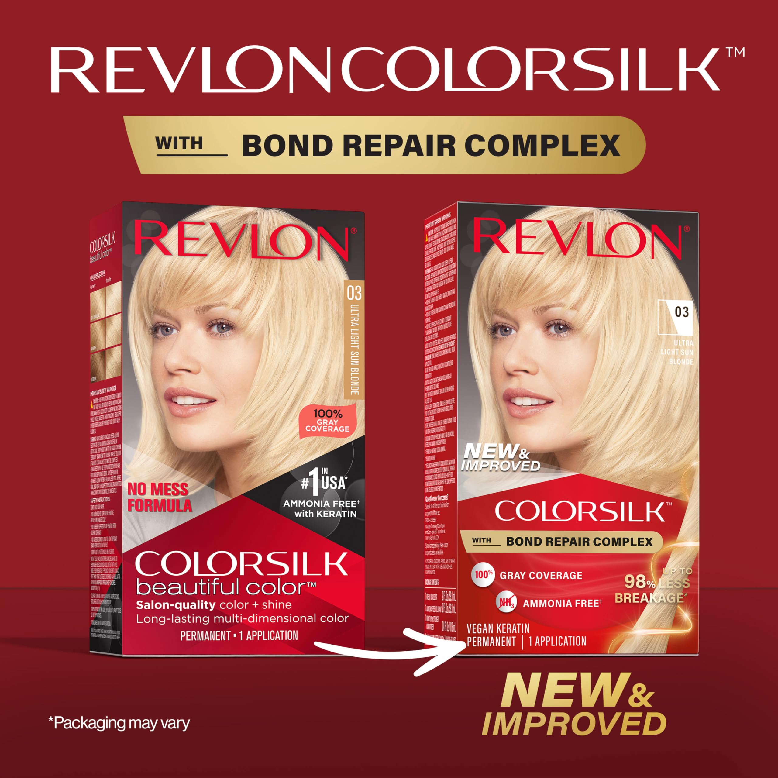 Foto 3 pulgar | Tinte Para El Cabello Revlon Colorsilk W/ Bond Repair Complex 03 Ultra Light Sun Blonde (paquete De 3) - Venta Inte