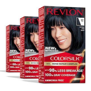 Foto 1 | Tinte Para El Cabello Revlon Colorsilk Con Complejo Reparador De Uniones, Azul Y Negro - Venta Internacional.