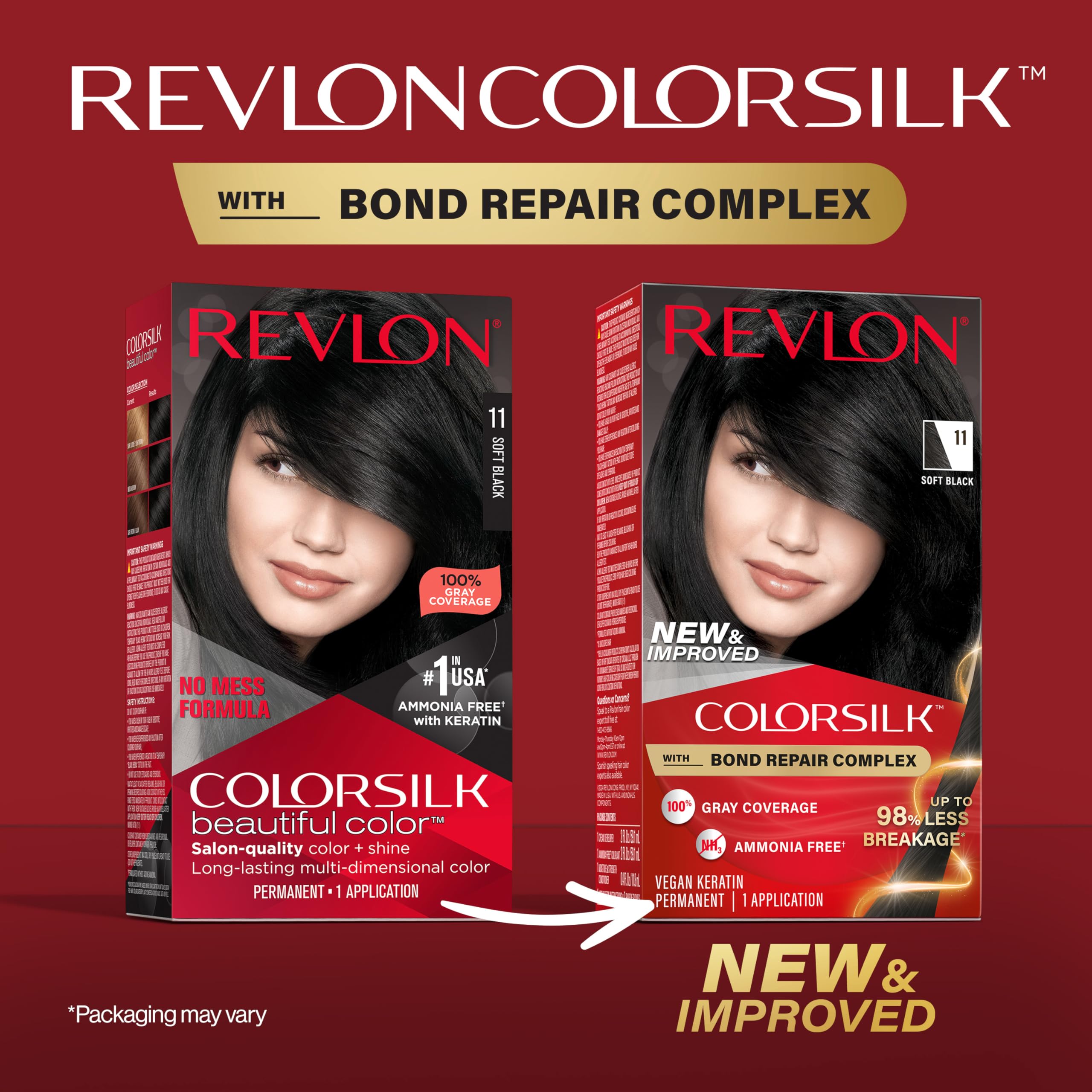Foto 3 pulgar | Tinte Para El Cabello Revlon Colorsilk Con Bond Repair Complex 11 Soft Black - Venta Internacional.