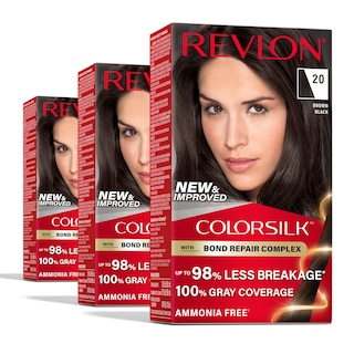Foto 1 | Tinte Para El Cabello Revlon Colorsilk Con Complejo Reparador De Uniones 20, Marrón Y Negro - Venta Internacional.