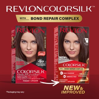 Foto 2 | Tinte Para El Cabello Revlon Colorsilk W/ Bond Repair Complex 27 Brown - Venta Internacional.
