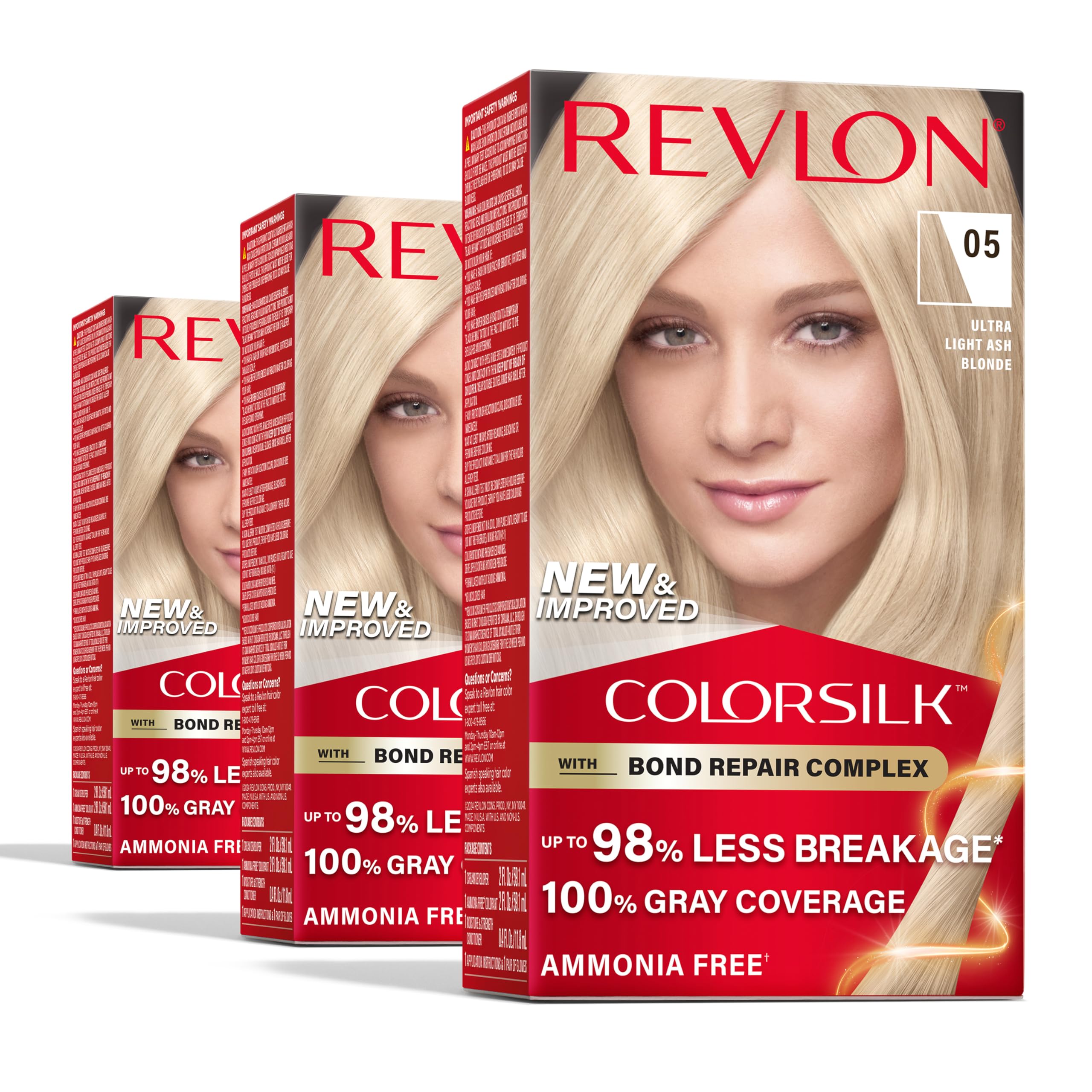 Foto 2 pulgar | Tinte para Cabello Revlon Colorsilk 05 Rubio Cenizo Ultraligero Paquete de 3- Venta Internacional