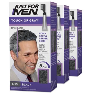 Foto 1 | Kit de Coloración de Cabello Touch Of Grey Black para Hombres 3 Piezas - Venta Internacional