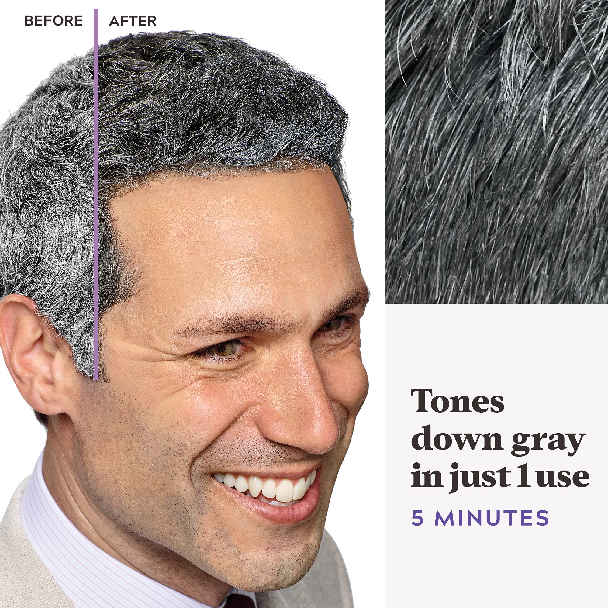 Foto 5 pulgar | Kit de Coloración de Cabello Touch Of Grey Black para Hombres 3 Piezas - Venta Internacional