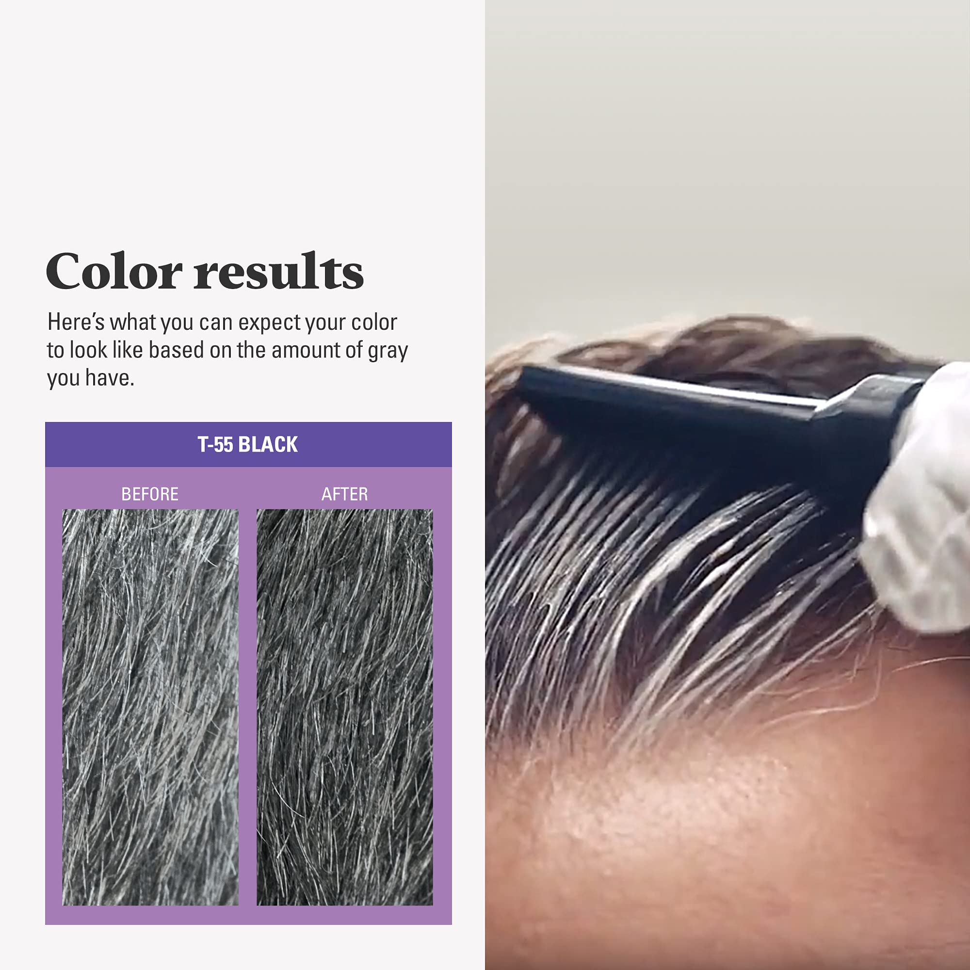 Foto 7 pulgar | Kit de Coloración de Cabello Touch Of Grey Black para Hombres 3 Piezas - Venta Internacional