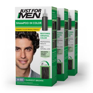 Foto 1 | Champú para Teñir El Cabello Marrón Oscuro 3 Piezas - Venta Internacional