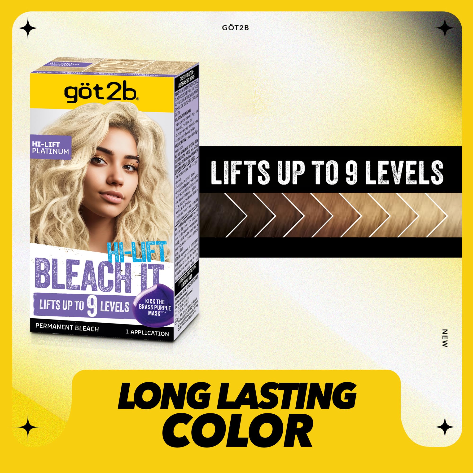 Foto 3 pulgar | Blanqueador Para Cabello Got2b Bleach It Hi-lift Platinum 9 Levels Lift - Venta Internacional.