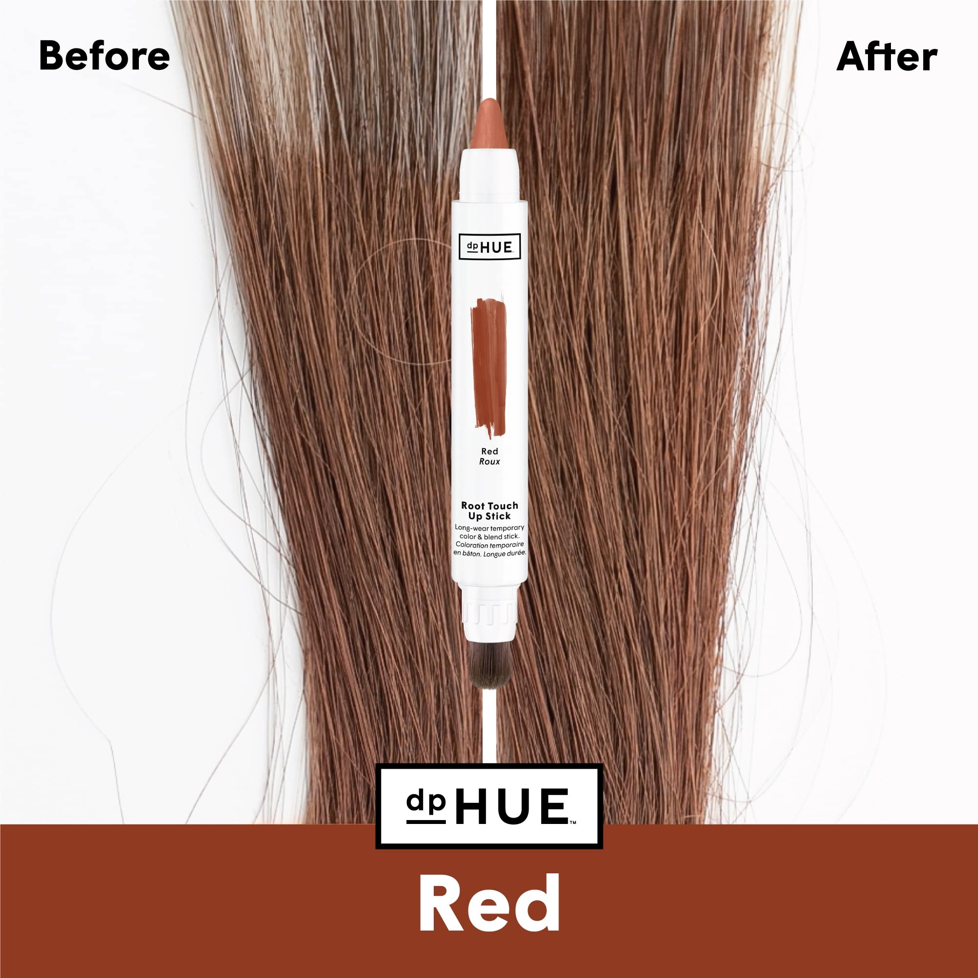 Foto 5 pulgar | Tinte Temporal Para Cabello Root Touch-up Stick Dphue, Rojo - Venta Internacional.