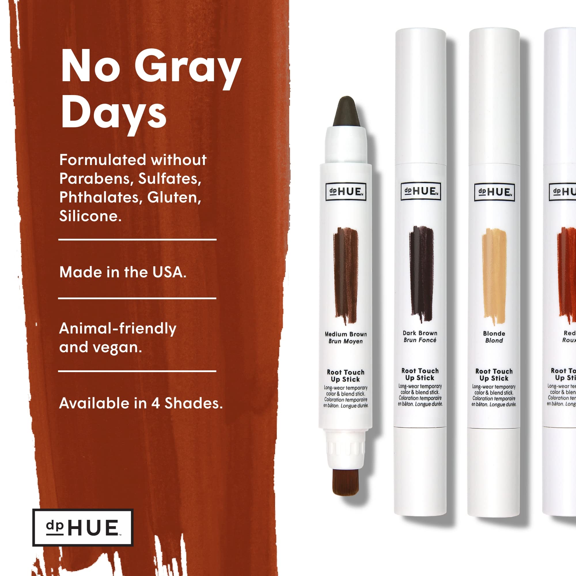 Foto 7 pulgar | Tinte Temporal Para Cabello Root Touch-up Stick Dphue, Rojo - Venta Internacional.