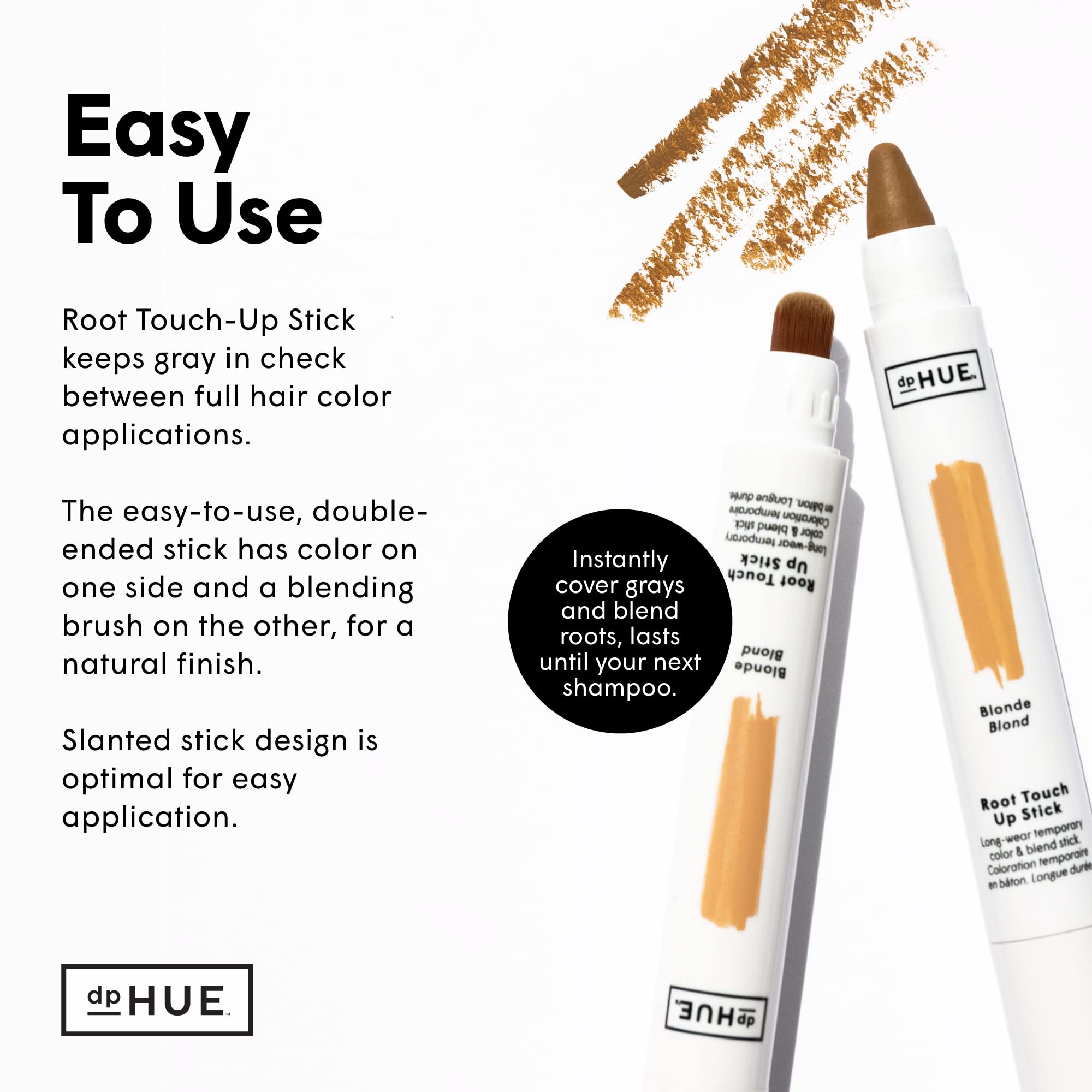 Foto 7 | Root Touch-up Stick Dphue, Tinte Temporal Para Cabello Rubio - Venta Internacional.