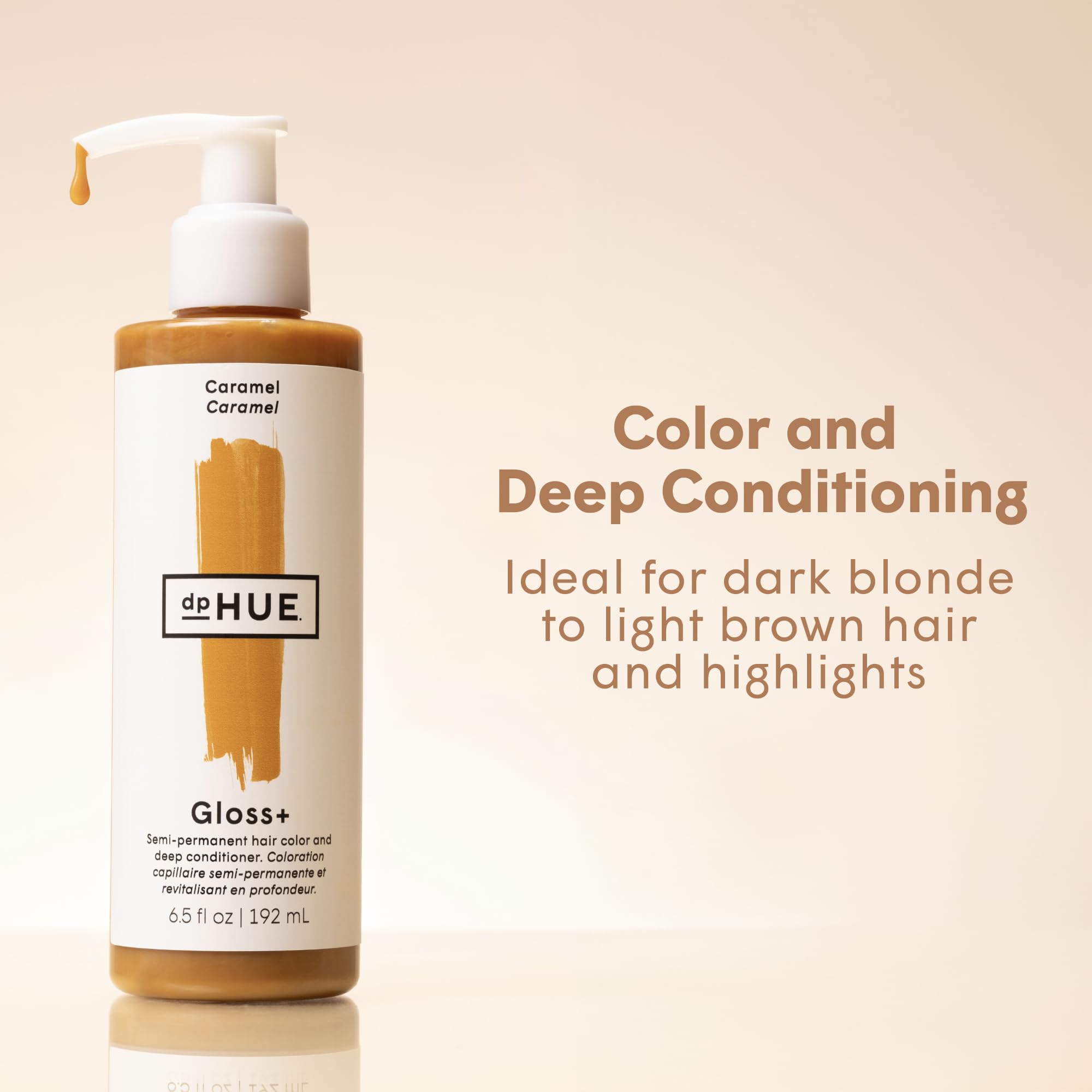Foto 2 | Brillo Acondicionador Semipermanente Dphue Gloss+ Caramel 190 Ml - Venta Internacional.