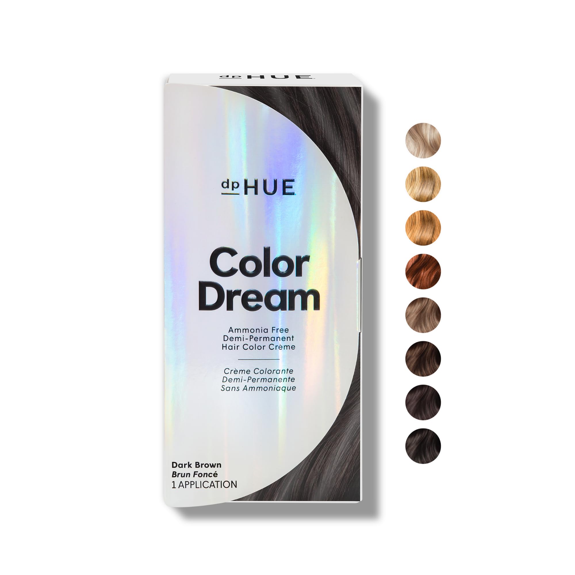 Tinte De Pelo Dphue Color Dream, Marrón Oscuro, 118 Ml, Dura 16 Lavados - Venta Internacional.