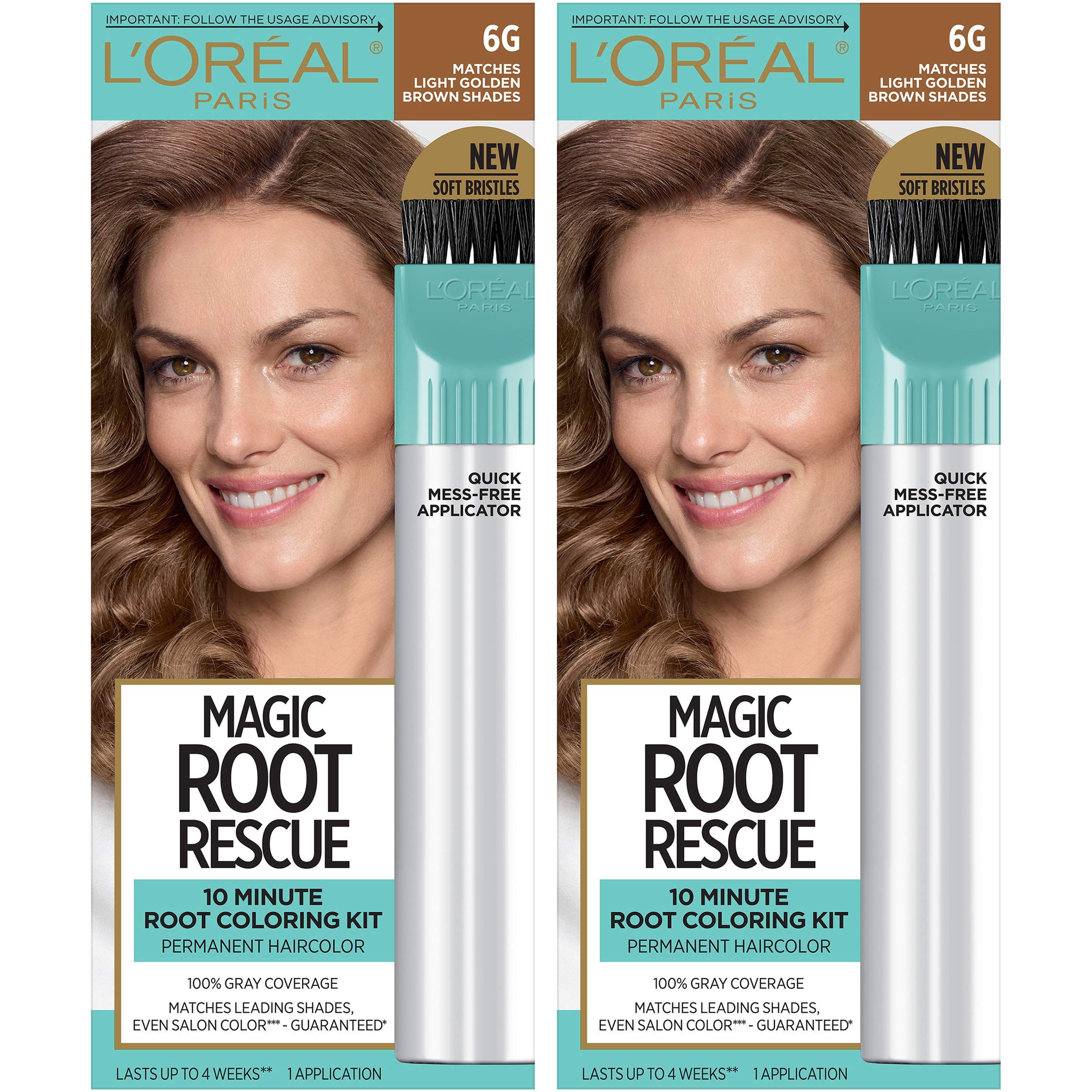 Foto 2 pulgar | Tinte De Pelo L'oréal Paris Root Rescue Light Golden Brown, Paquete De 2 - Venta Internacional.