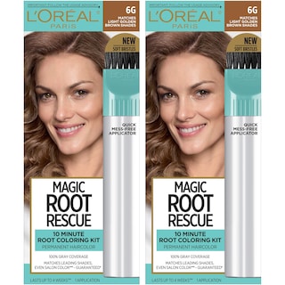 Foto 1 | Tinte De Pelo L'oréal Paris Root Rescue Light Golden Brown, Paquete De 2 - Venta Internacional.