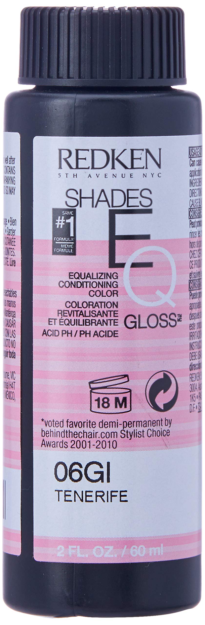 Foto 1 | Tinte De Pelo Redken Shades Eq Color Gloss Tenerife, 60 Ml, Unisex - Venta Internacional.