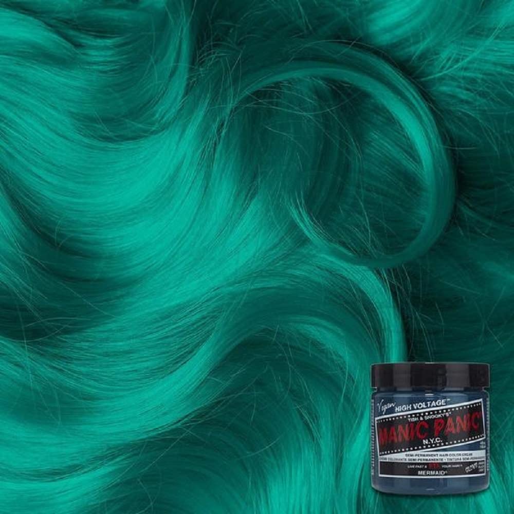 Foto 4 pulgar | Tinte Para El Cabello Manic Panic Classic Mermaid Neon Ocean Blue 118ml - Venta Internacional.