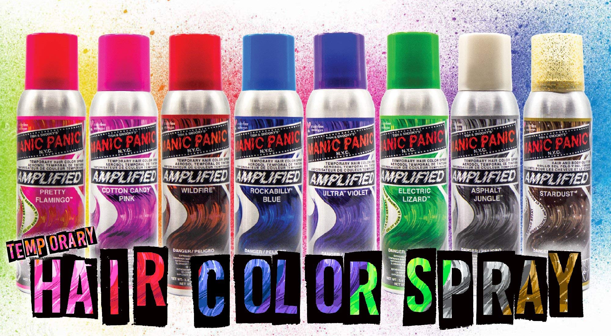 Foto 6 pulgar | Spray Temporal Para Teñir El Cabello Manic Panic Amplified Wildfire - Venta Internacional.
