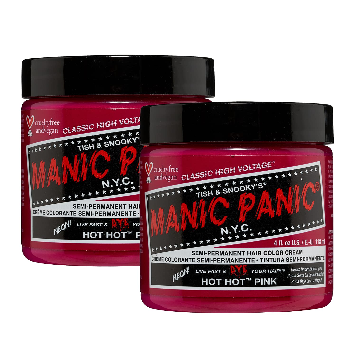 Foto 2 pulgar | Tinte Para El Cabello Manic Panic Classic Hot Pink Semi Permanente - Venta Internacional.