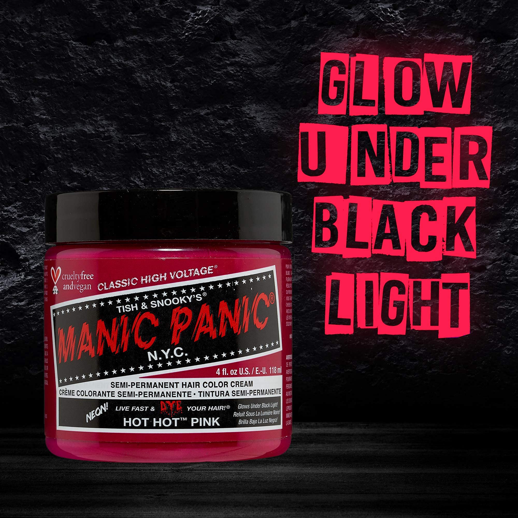 Foto 5 pulgar | Tinte Para El Cabello Manic Panic Classic Hot Pink Semi Permanente - Venta Internacional.