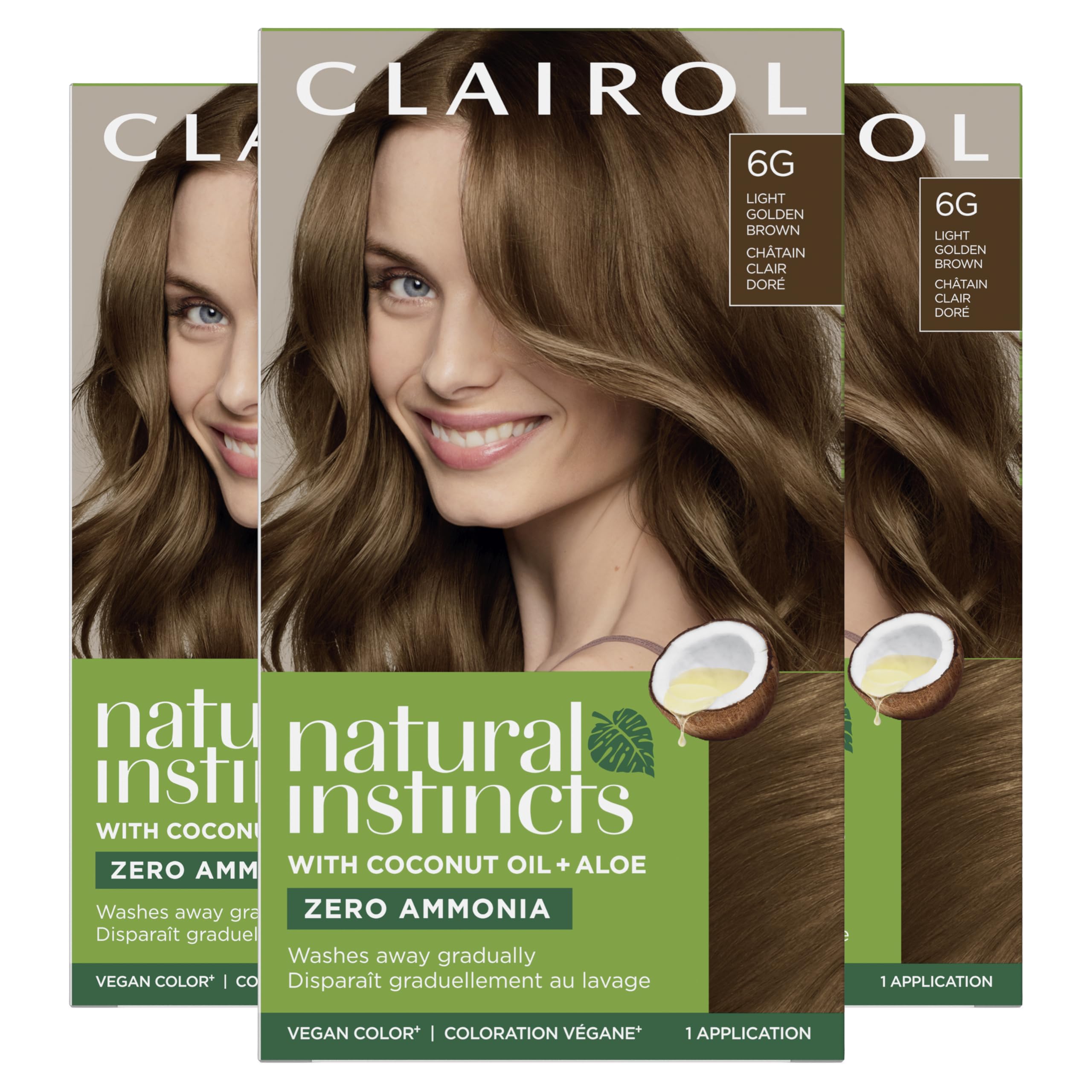 Foto 2 pulgar | Tinte Para El Cabello Clairol Natural Instincts Demi-permanent 6g Brown X3 - Venta Internacional.