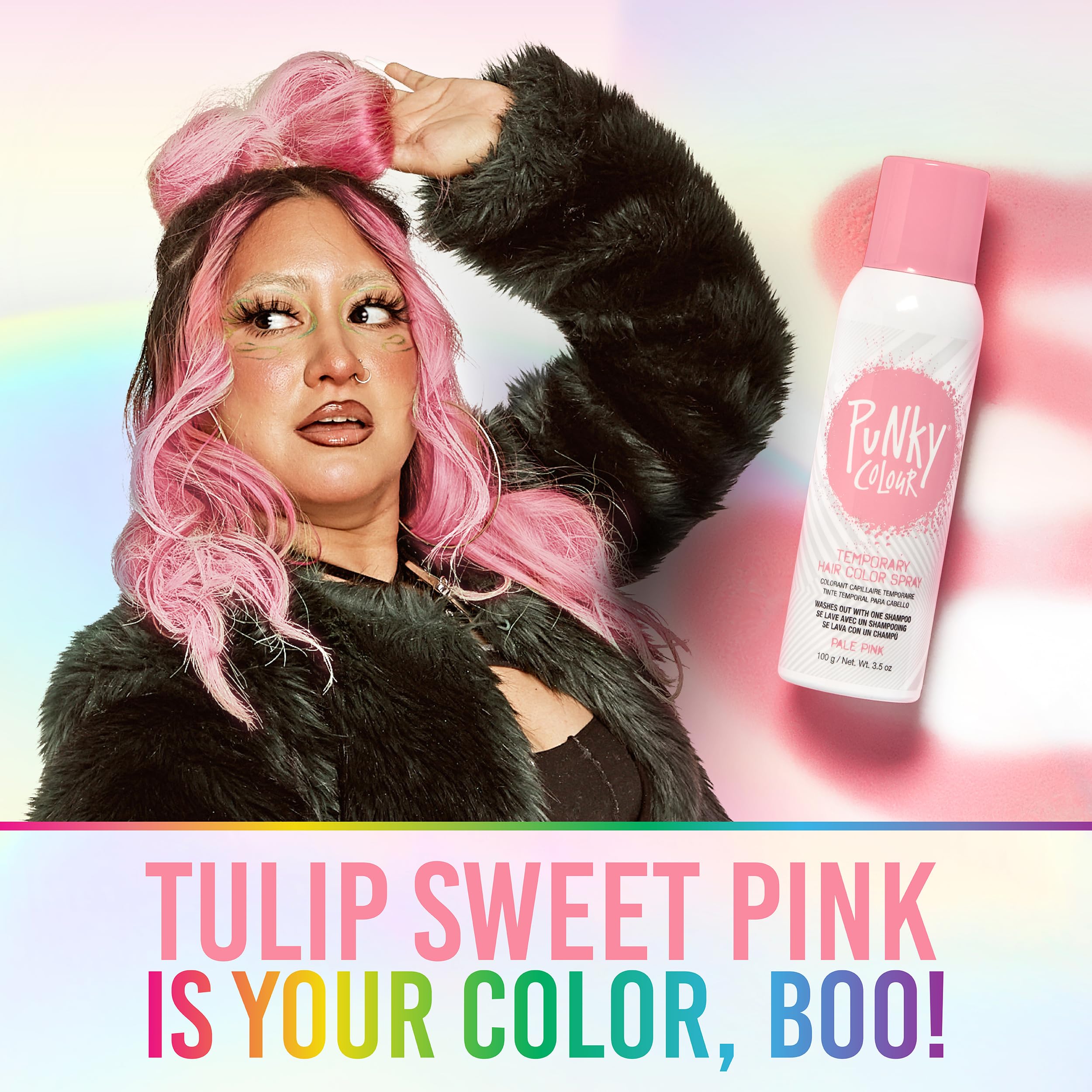 Foto 4 pulgar | Spray Temporal Para Teñir El Cabello Punky Pastel, Rosa Pálido, 100 Ml, Paquete De 2 - Venta Internacional.