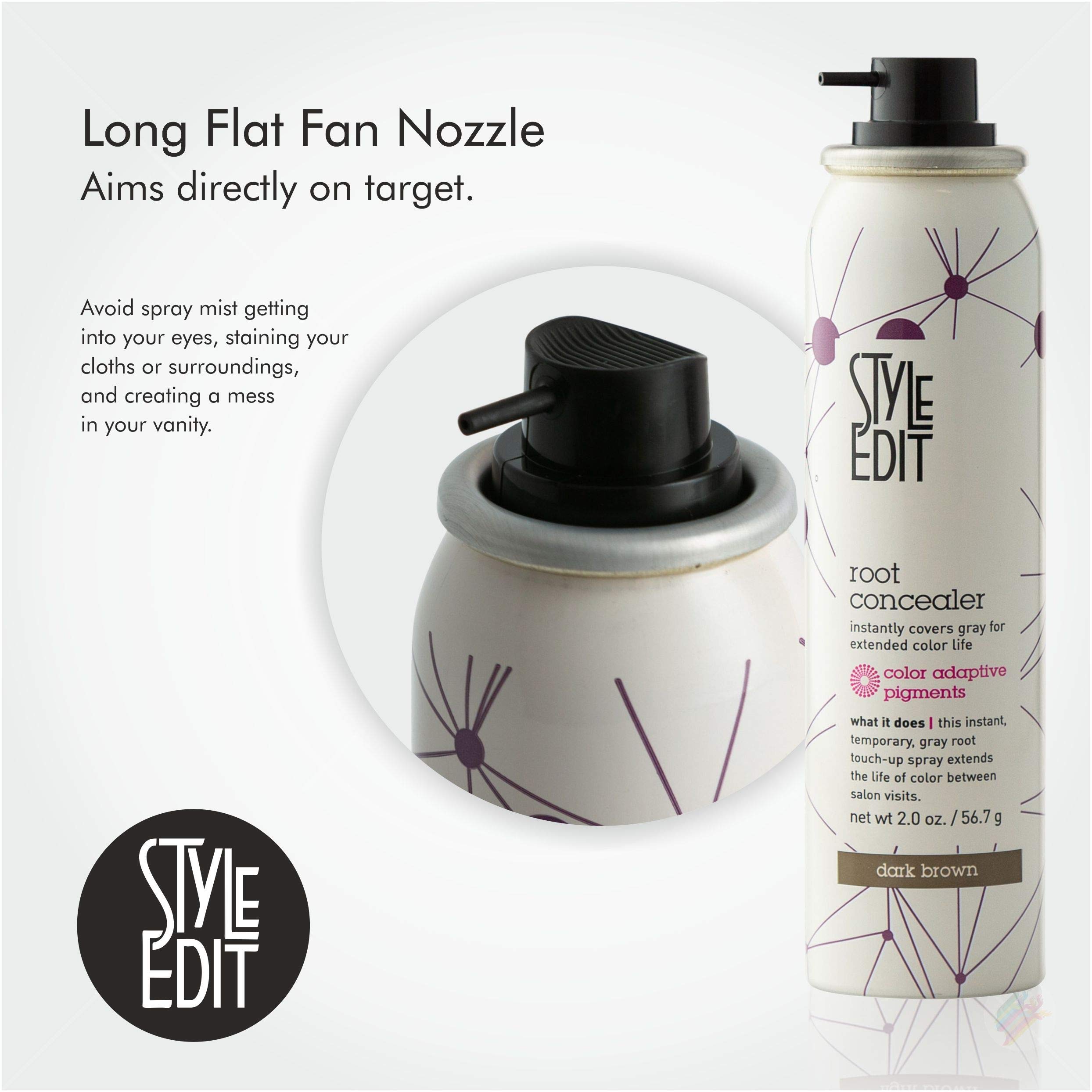 Foto 5 pulgar | Root Concealer Touch Up Spray Style Edit, Marrón Oscuro, 60 Ml - Venta Internacional.