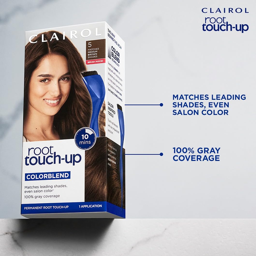 Foto 7 pulgar | Tinte Para El Cabello Clairol Root Touch-up Nice'n Easy 4 Dark Brown X2 - Venta Internacional.