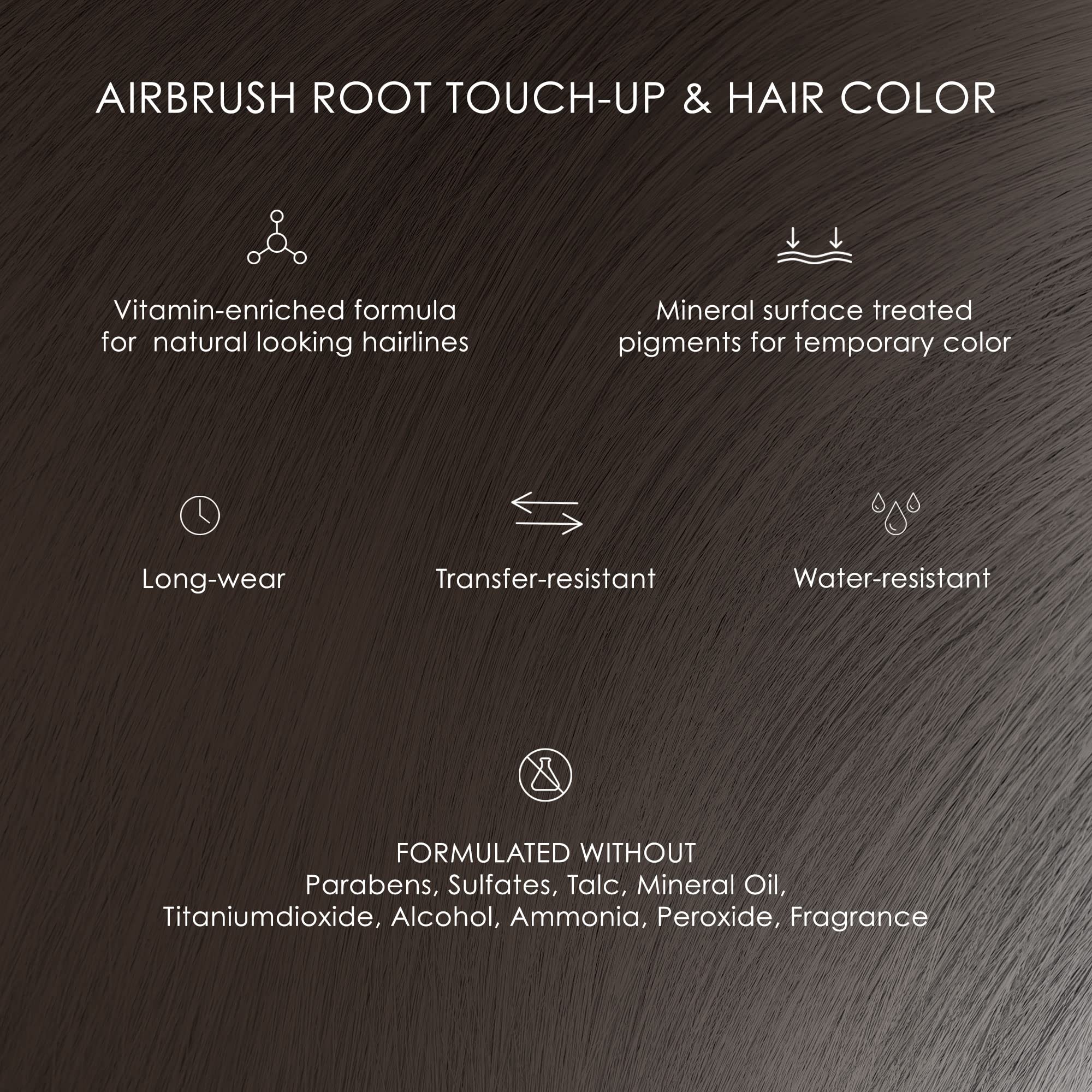 Foto 2 | Tinte Para El Cabello Temptu Airbrush Root Touch-up Castaño, 15 Ml - Venta Internacional.