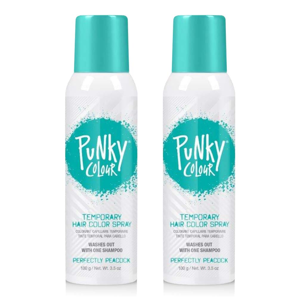 Spray Temporal Para Teñir El Cabello Punky Brand Perfectly Peacock, 200 Ml - Venta Internacional. $1,021