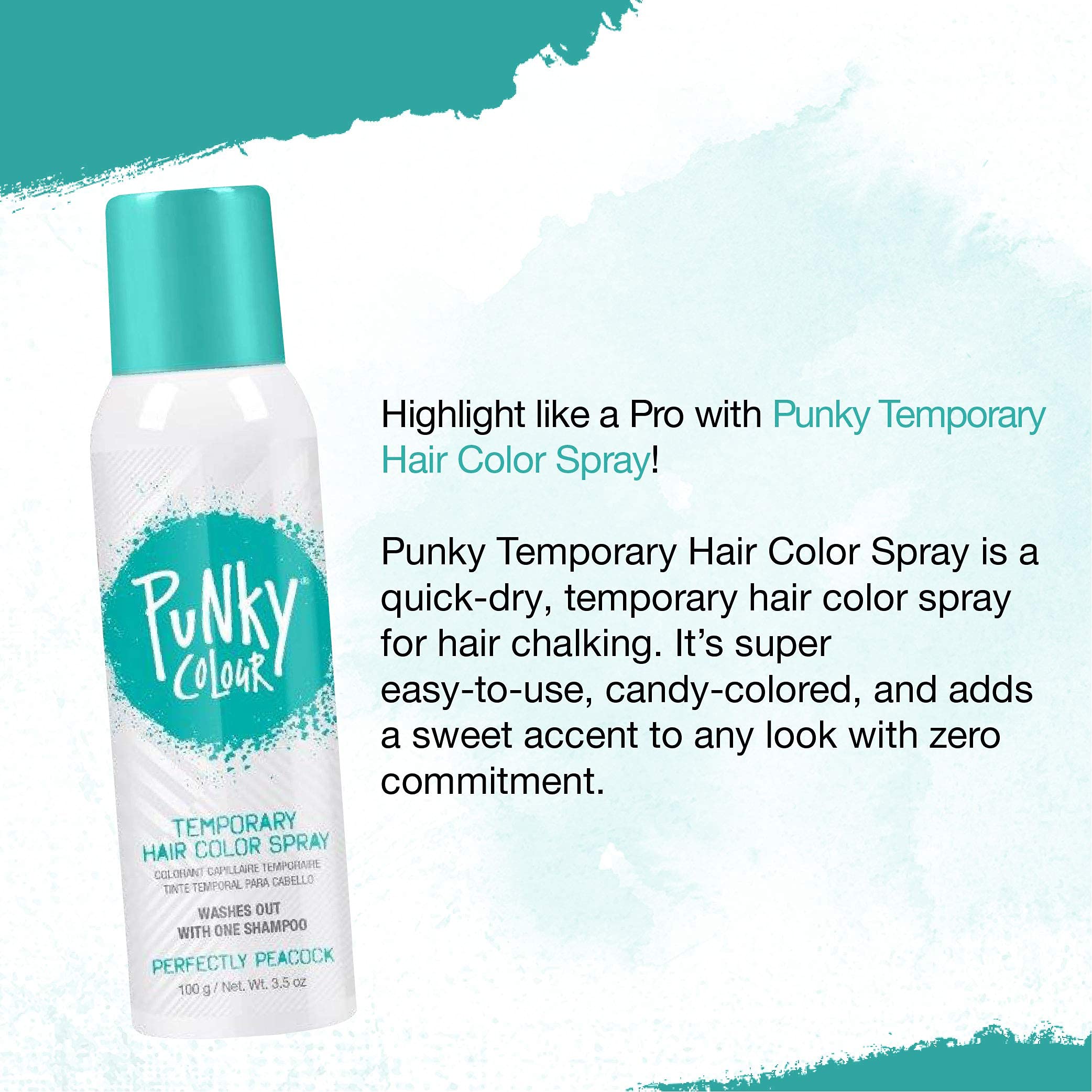 Foto 6 pulgar | Spray Temporal Para Teñir El Cabello Punky Brand Perfectly Peacock, 200 Ml - Venta Internacional.