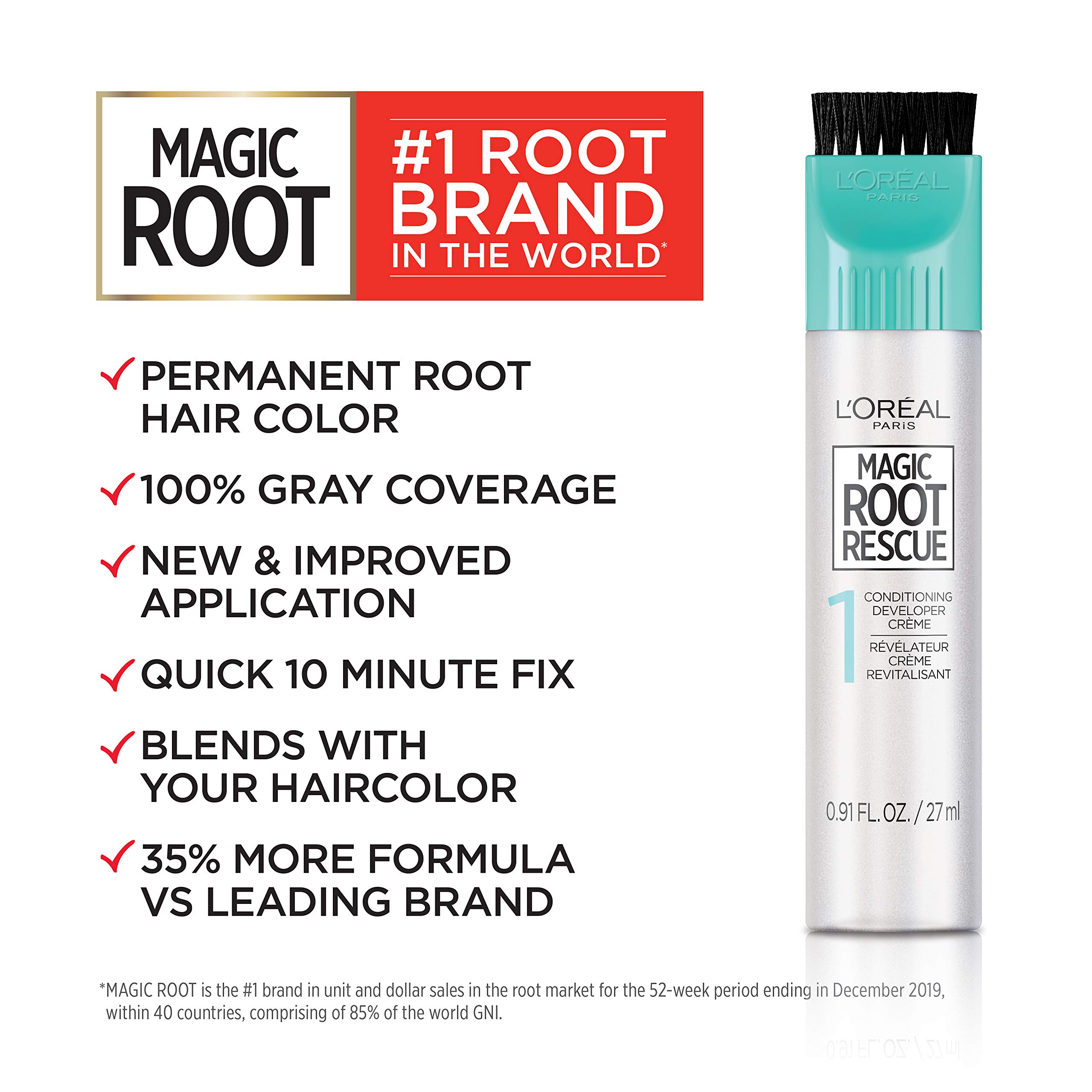 Foto 2 | Kit de Coloración de Cabello L'oreal Paris Magic Root Rescue Dark Brown - Venta Internacional