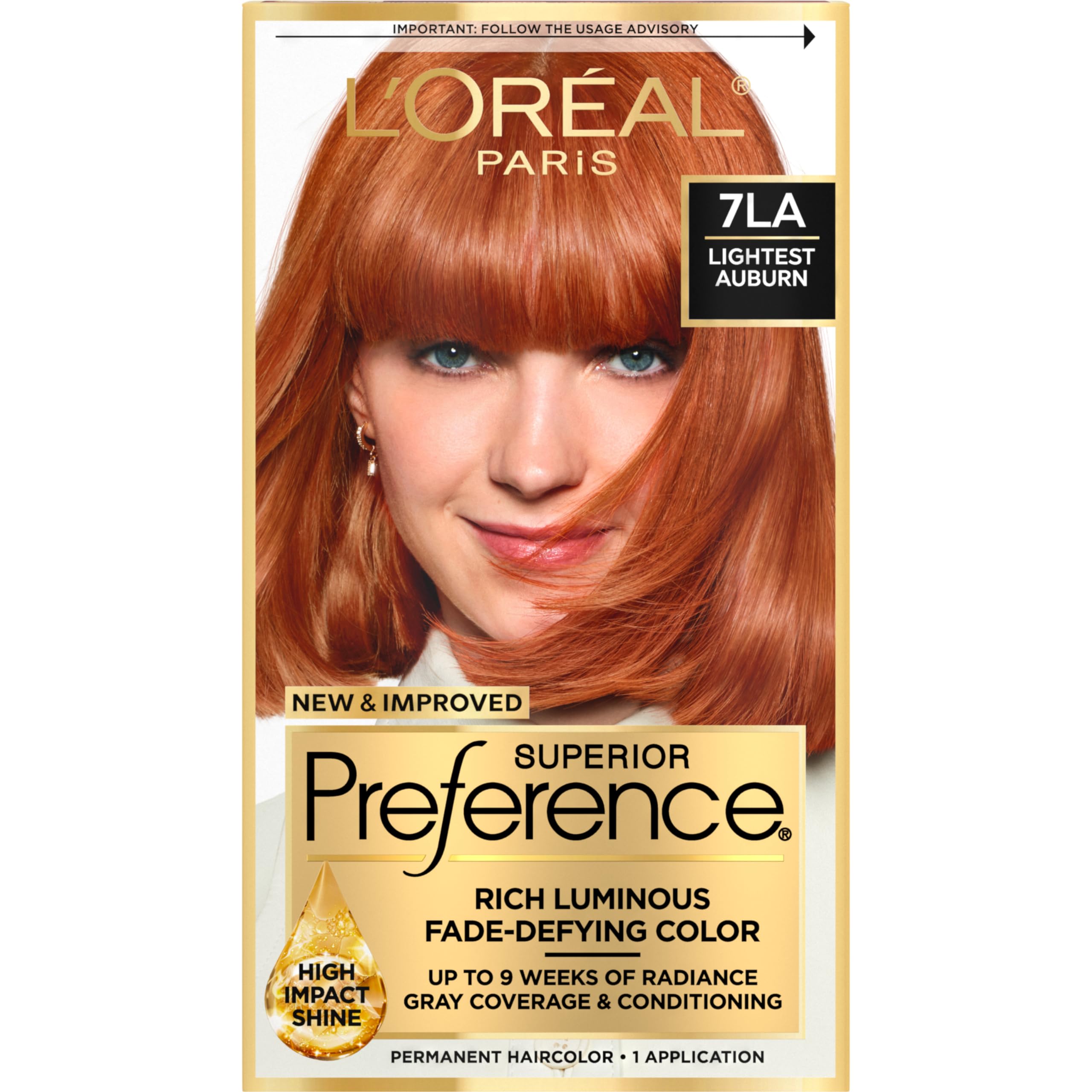 Foto 2 pulgar | Tinte para el Cabello L'oreal Paris Superior Preference 7la Lighest Auburn - Venta Internacional