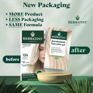 Foto 2 | Tinte para el Cabello Herbatint 10n Platinum Blonde 170 ml Sin Amoniaco Vegano - Venta Internacional