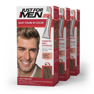 Foto 1 | Tinte para Cabello Just For Men Light Brown 3 Piezas-Venta Internacional