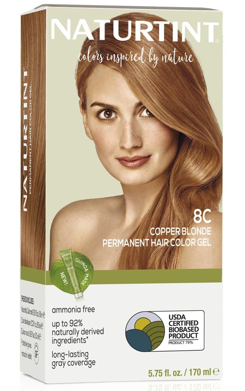 Foto 2 pulgar | Tinte De Pelo Naturtint 8c, Rubio Cobrizo, Permanente, Vegano - Venta Internacional.