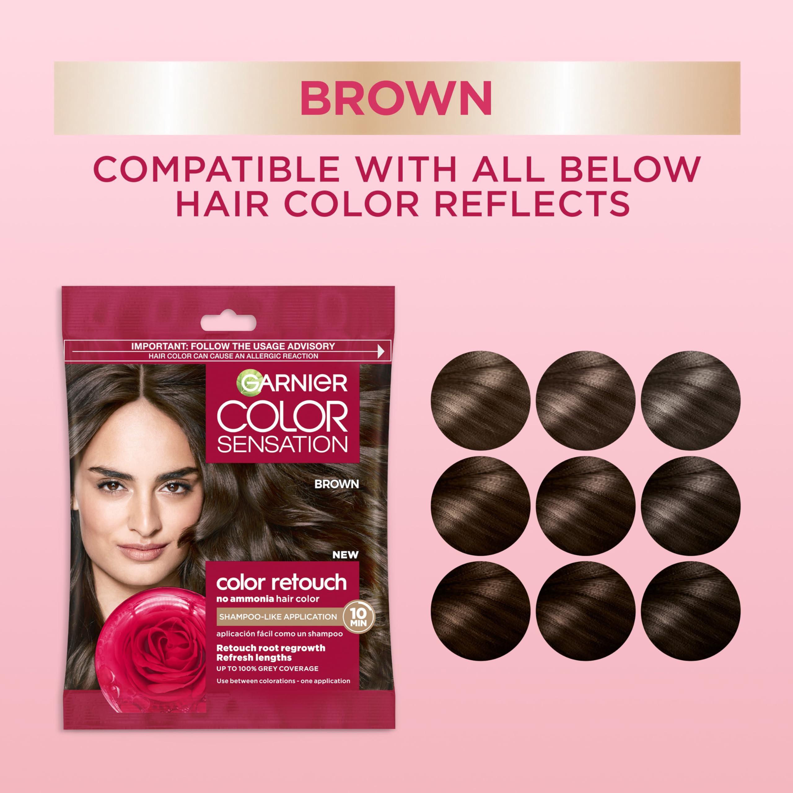 Foto 5 pulgar | Tinte para Cabello Garnier Color Sensation Color Retouch Brown 5.0 X6 - Venta Internacional