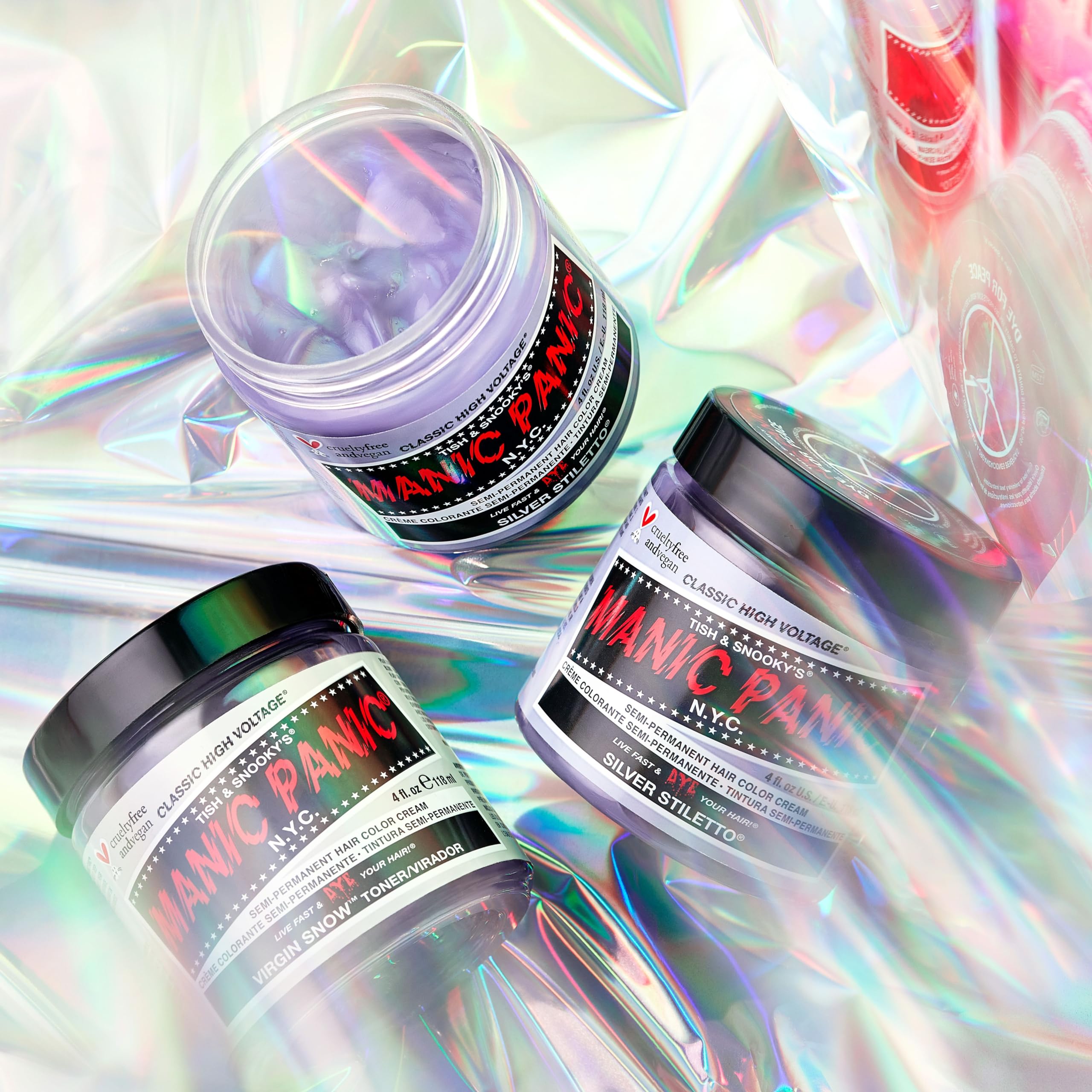Foto 5 pulgar | Tinte Semipermanente para Cabello Manic Panic color Virgin Snow Classic 2 Piezas de 118 ml C/U - Venta Internacional