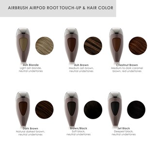 Foto 5 | Aerógrafo Root Touch-up & Hair Color Temptu Airpod, Marrón Y Negro - Venta Internacional.