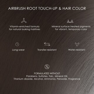 Foto 6 | Aerógrafo Root Touch-up & Hair Color Temptu Airpod, Marrón Y Negro - Venta Internacional.