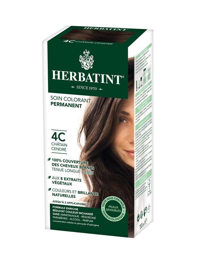 Gel Para Teñir El Cabello Herbatint Permanent 4c Ash Chestnut - Venta Internacional.