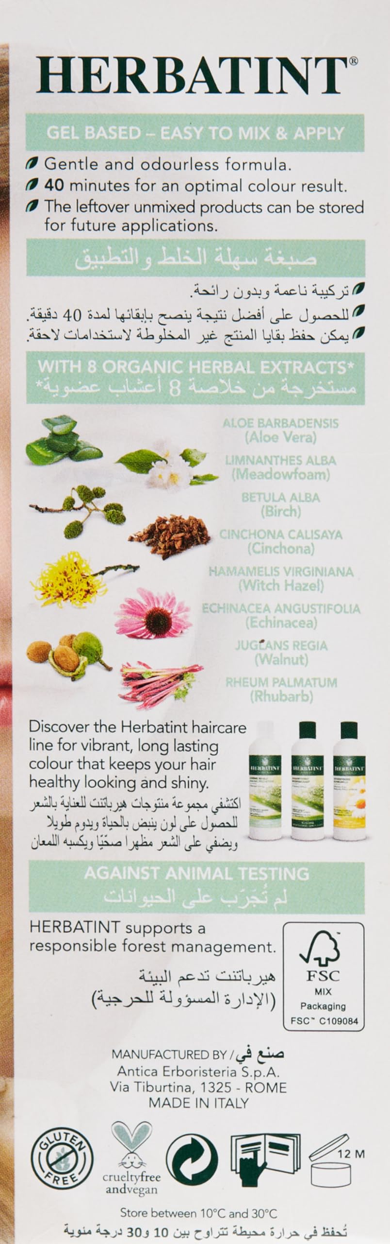 Foto 4 pulgar | Gel Para Teñir El Cabello Herbatint 8n, Rubio Claro, 135 Ml, Sin Alcohol - Venta Internacional.